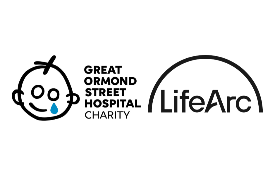 Logos of LifeArc and Great Ormand Street Hospital Charity